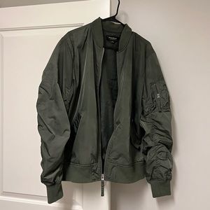 Military Green Bomber Jacket